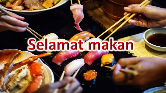 bahasa jepang nya selamat makan