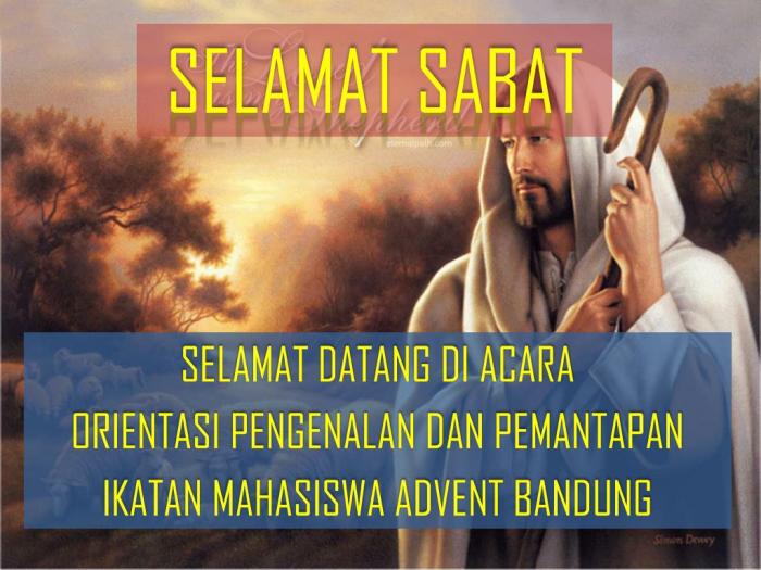 selamat sabat presentation ikatan pengenalan advent pemantapan