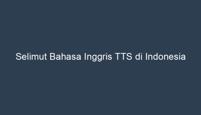 selimut bahasa inggris tts