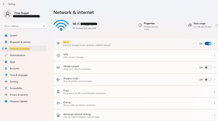 set as metered connection artinya