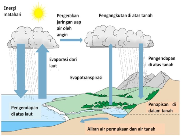 gambar siklus hidrologi dan penjelasannya terbaru