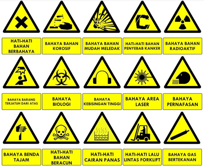 rambu p3k klinik k3 petunjuk sarana darurat arah sebarkan