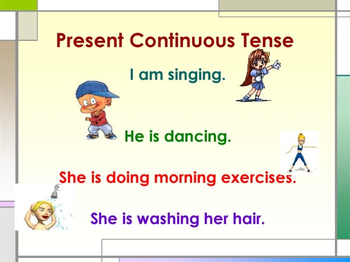 gambar present continuous tense