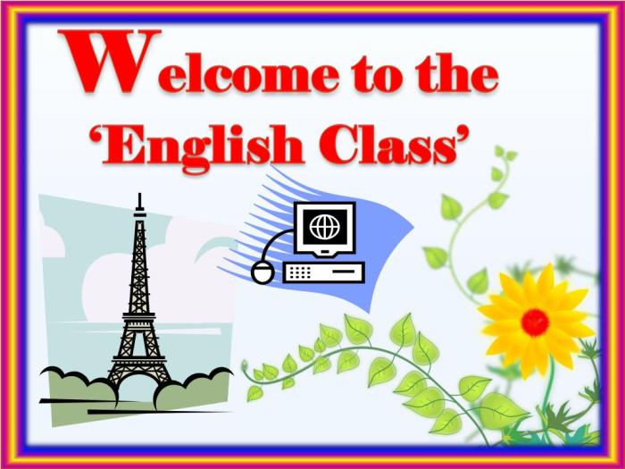 we will use english in our english class terbaru