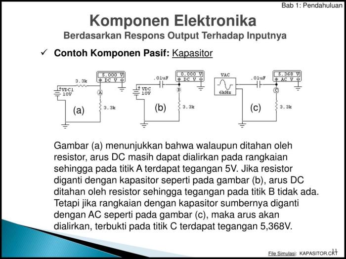 contoh komponen aktif dan pasif terbaru