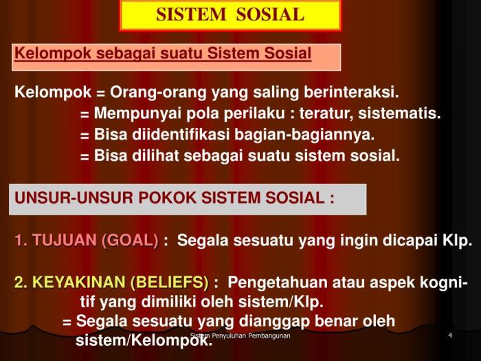 subsistem dari sistem sosial merupakan terbaru