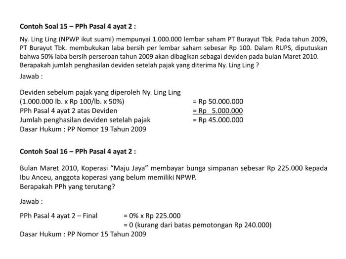 contoh soal pph pasal 24 terbaru