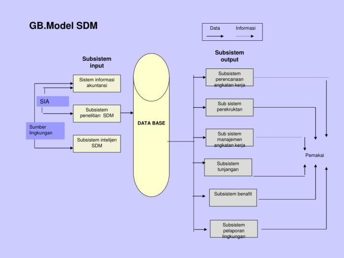 Model sistem informasi sumber daya manusia