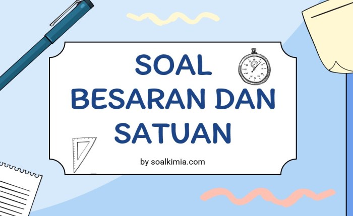 contoh soal besaran dan satuan essay terbaru