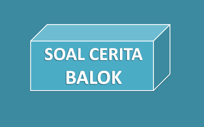 soal cerita tentang volume balok terbaru