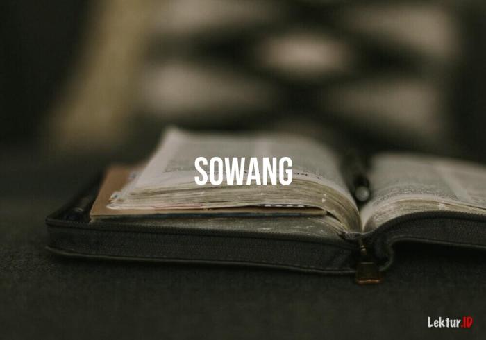 arti sowang sowang bahasa jawa terbaru