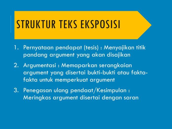 struktur teks eksposisi kecuali