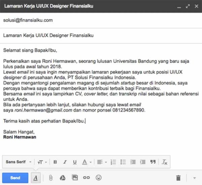 cara menulis email yang baik terbaru