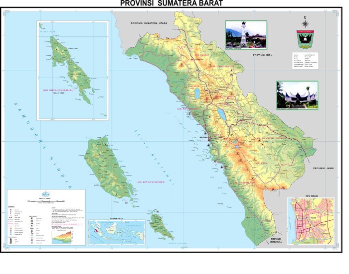 legenda peta sumatera barat