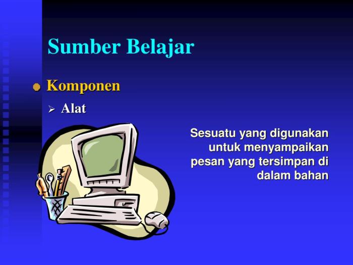 sumber belajar dan media pembelajaran