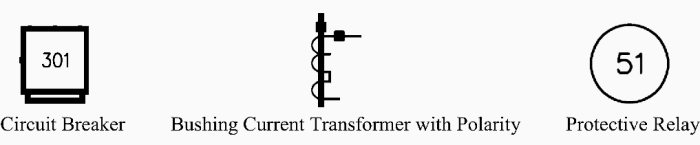 simbol single line diagram