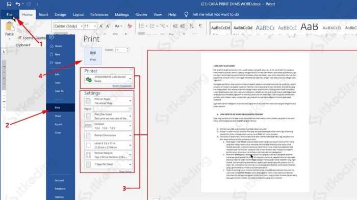 cara memprint dari laptop