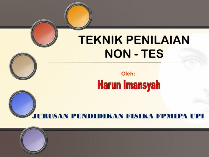 contoh instrumen non tes terbaru