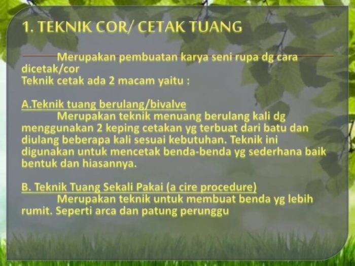 teknik tuang sekali pakai