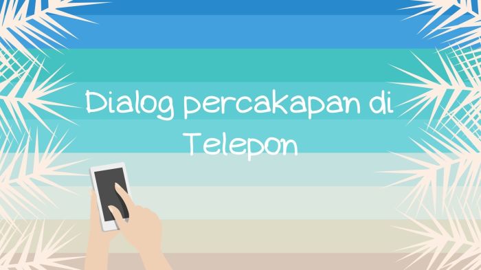 Percakapan telepon kantor bahasa indonesia