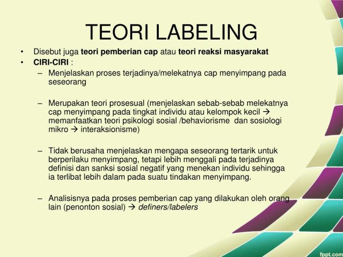 teori labeling dalam kriminologi