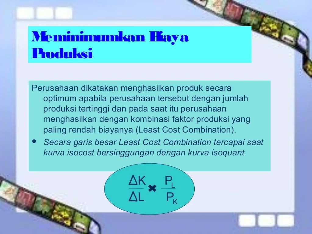 teori produksi jangka pendek terbaru