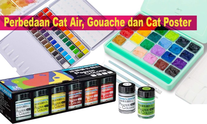 bedanya cat akrilik dan cat air