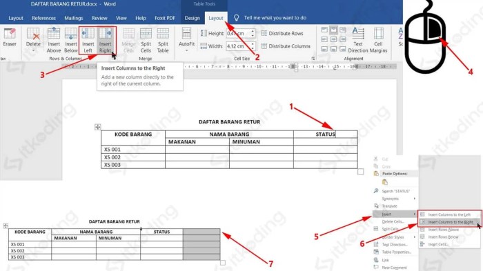 cara menambahkan kolom di ppt terbaru