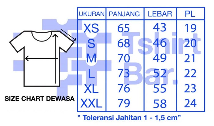 all size fit to xl artinya terbaru