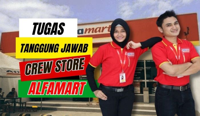 tugas crew store alfamart terbaru