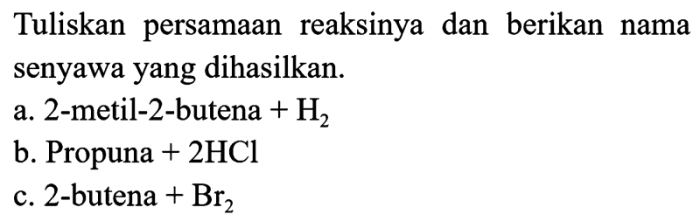 tuliskan nama iupac dari eter berikut