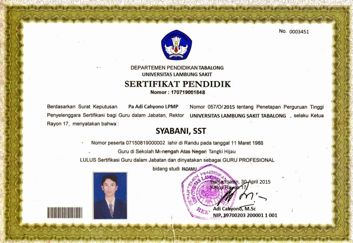 contoh guru yang profesional terbaru