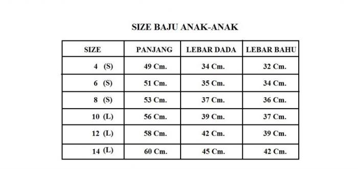 anak ukuran tabel bayi clothing perempuan pakaian laki dan pola jahit clo aaa stocklot branded ekspor baca libby pilih papan