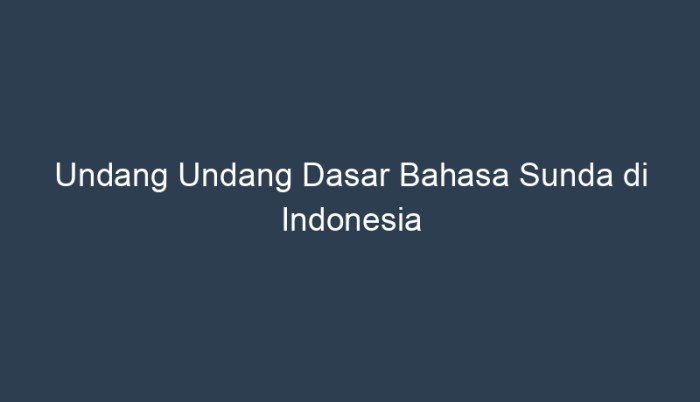 undang undang dasar bahasa sunda