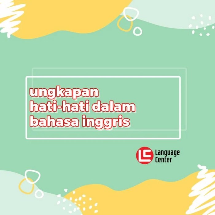 bahasa inggris satu hati