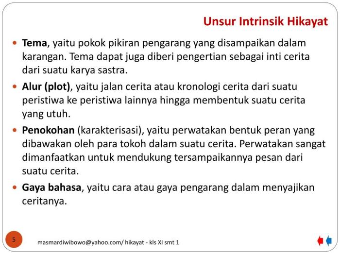 unsur hikayat tuah intrinsiknya intrinsik