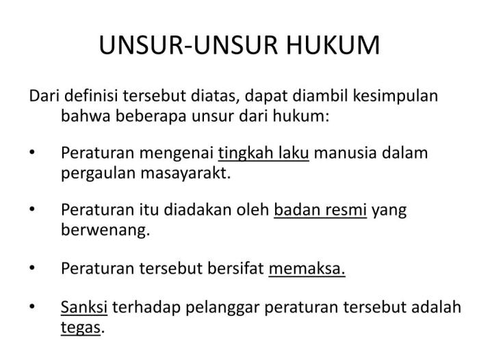 unsur unsur hukum perdata