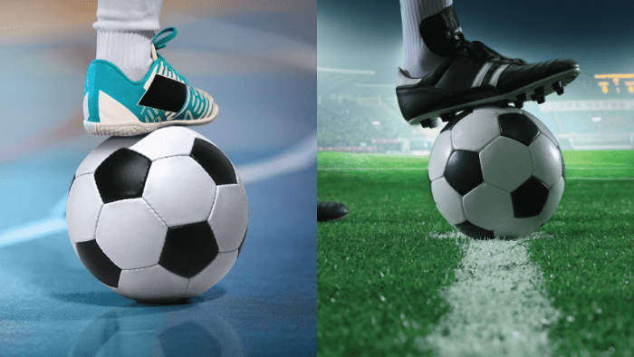 perbedaan sepatu bola dan futsal terbaru