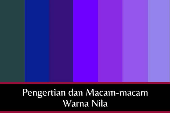 perbedaan warna nila dan ungu