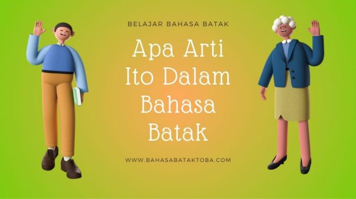 arti ito dalam bahasa batak