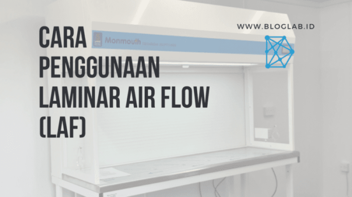 cara kerja laminar air flow