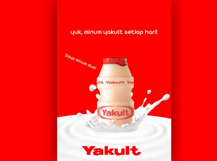 contoh poster iklan yakult terbaru